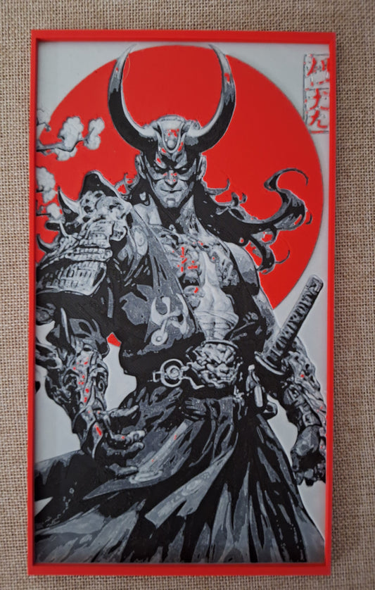 Samurai Superhero 3D Art - Inspired by Loki